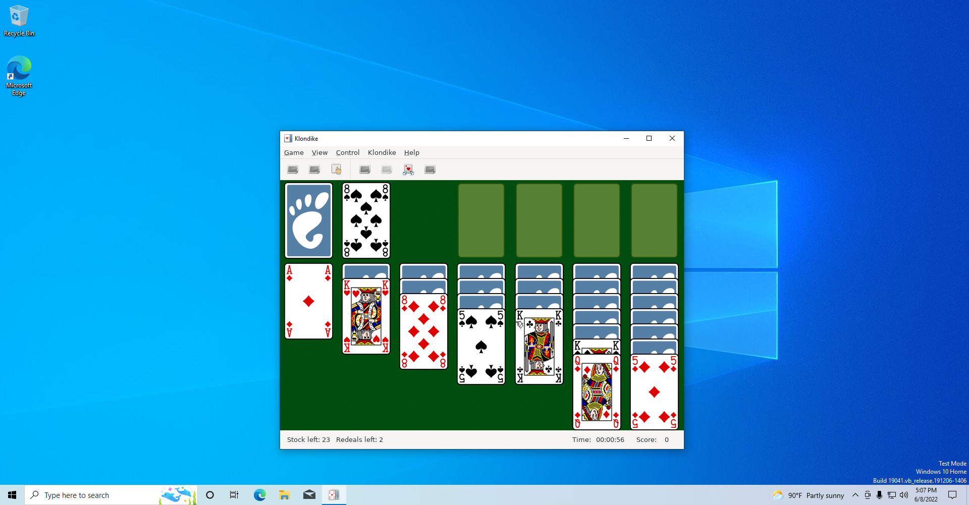 Running AisleRiot on Windows